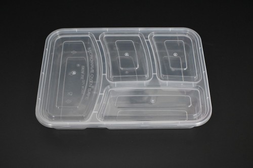 High-quality PP four-grid square food box