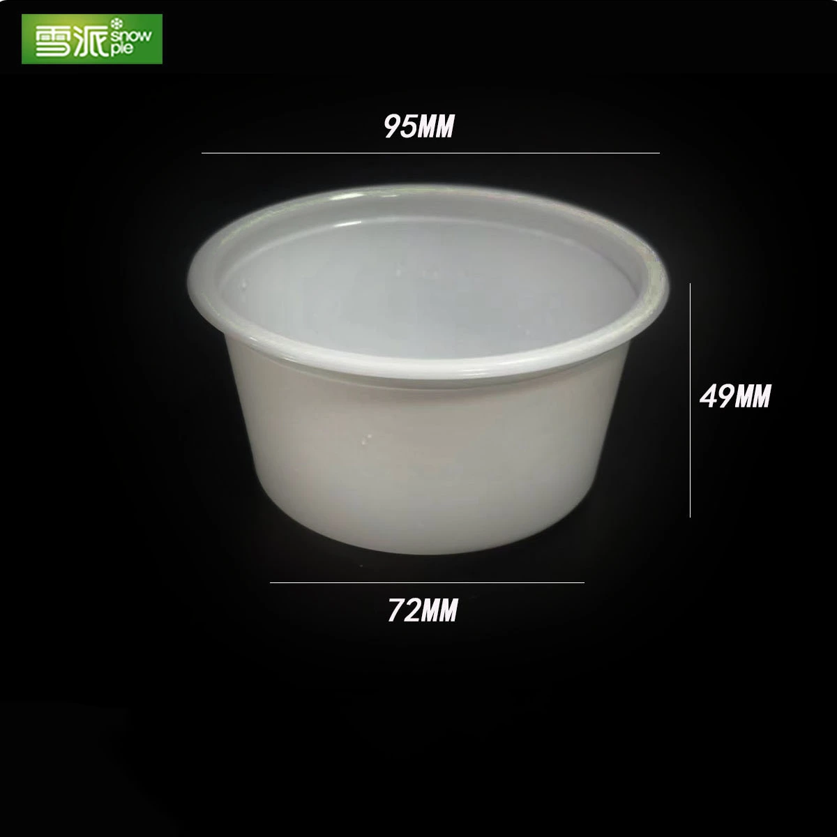 Tutup datar PP thermoformed (diameter 95mm)